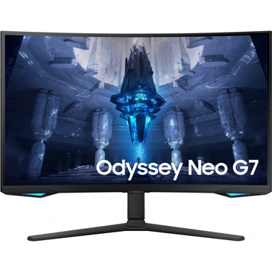 SAMSUNG Monitor 32" (3840x2160) LS32BG750NPX Gaming 165Hz 1ms Mini-LED + Quantum HDR 2000, Freesync Premium Pro, G-Sync Compatible UHD Black